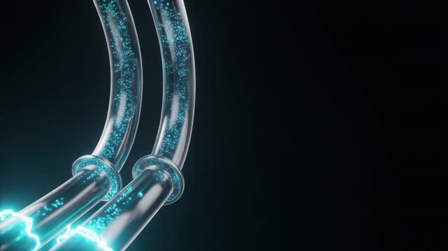 Hydrogen Gas Flow in Pipeline Infrastructure Visualization