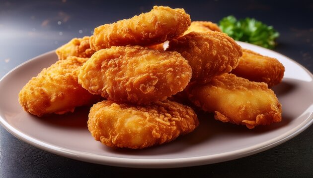 crispy chicken nuggets with a tender interior quick meal