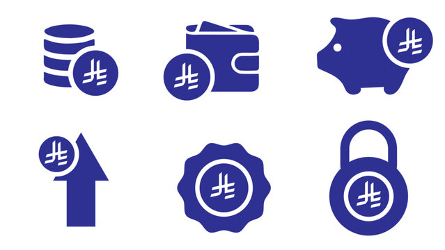 Saudi Riyal Finance and Money Icon Set