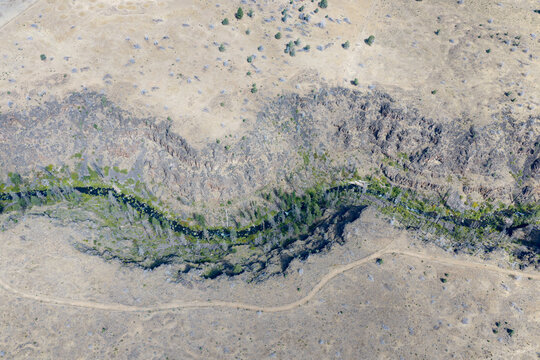 Over millennia Mill Creek has carved a 230-foot deep canyon on the Central Oregon plateau between Bend and Portland. This beautiful area of high desert is part of the Warm Springs reservation.