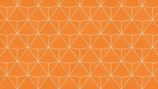 Orange geometric pattern with white lines