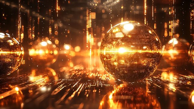 Golden technology spheres