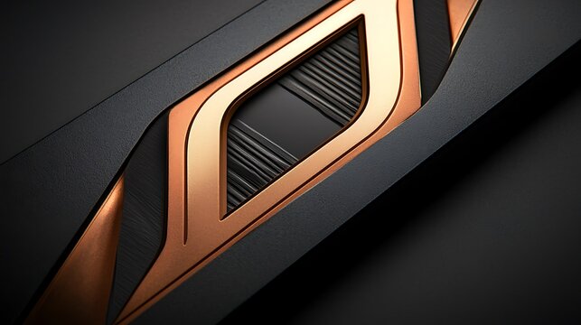 Modern copper accent metal design