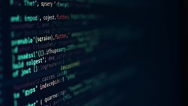 Computer code displayed on a dark screen with green text.