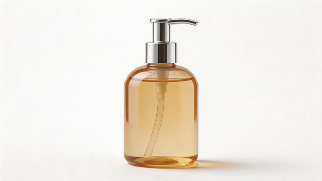 Clear bottle with pump dispenser