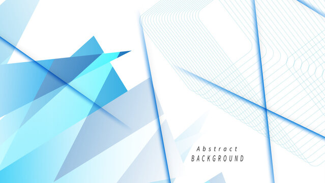 Gradient blue abstract shapes background
