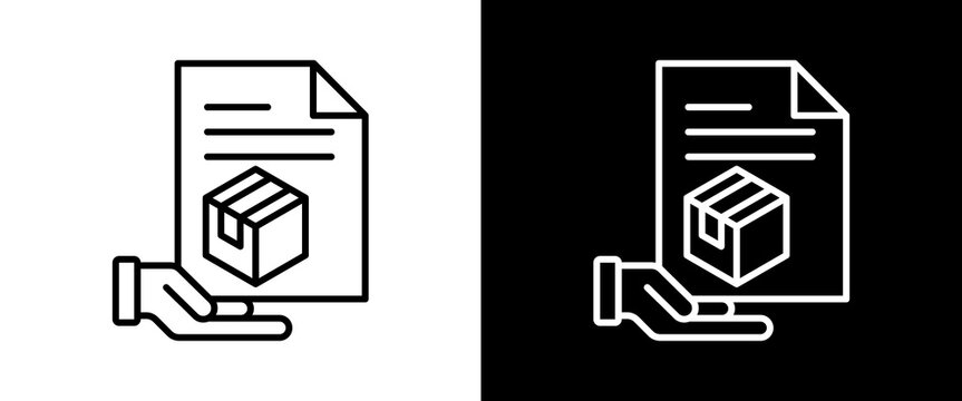 Collateral  white and black icon set design
