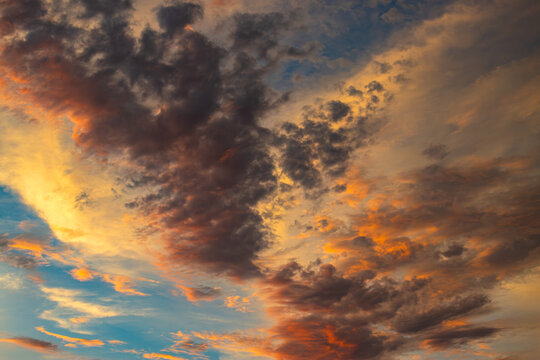 sunset in the clouds