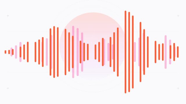 Modern Abstract Sound Wave Animation Frequency Visualizer