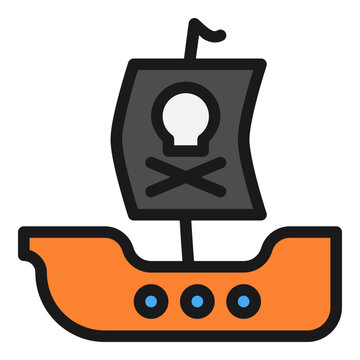 pirate ship icon