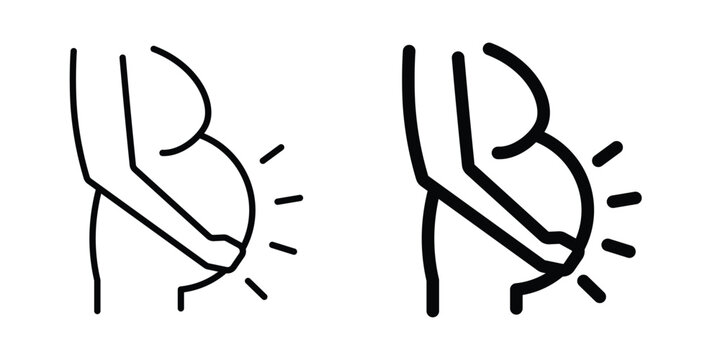 Pregnancy icon editable artwork group. EPS10