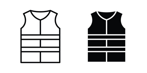 Vest jacket icon editable artwork group. EPS10 © John