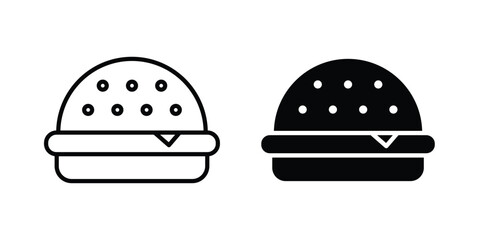 Fototapeta premium Hamburger icon line graphics series. EPS10