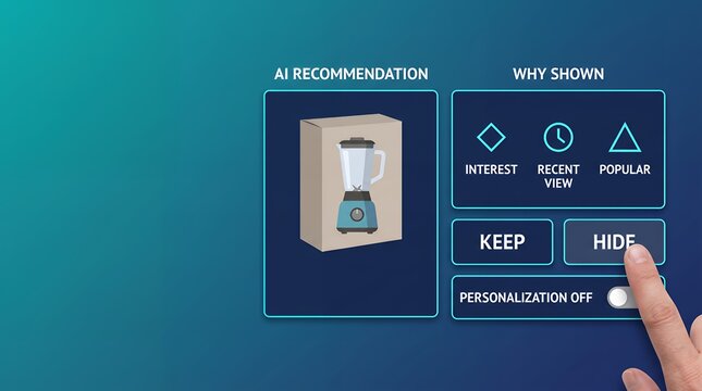 Responsible AI trust recommendation system with human user consent and preference management interface