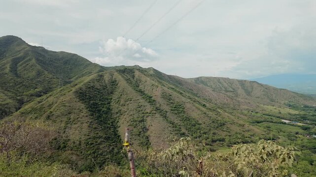 majestic mountain range and valley landscape in yotoco valle del cauca colombia