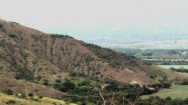 scenic mountain valley landscape in valle del cauca colombia