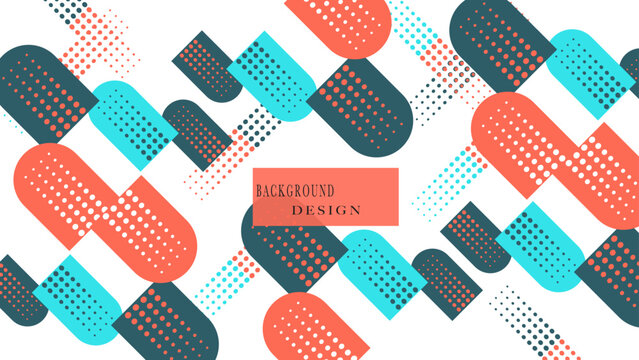 Abstract background with a colorful flat design