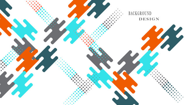 Abstract background with a colorful flat design