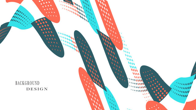 Abstract background with a colorful flat design
