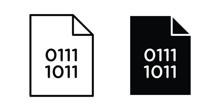 Binary code icon
