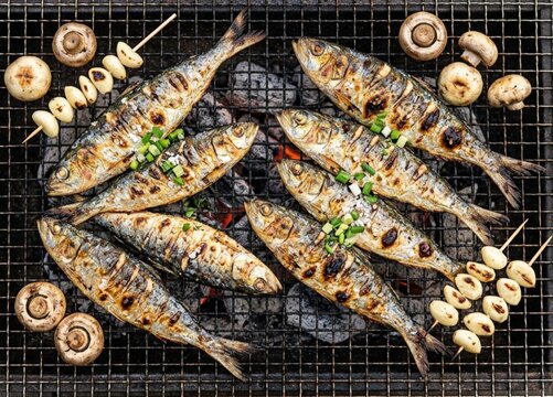 fish on the grill