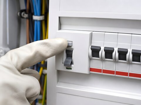 RCD Residual Current Device Test Button Check for Electrical Safety
