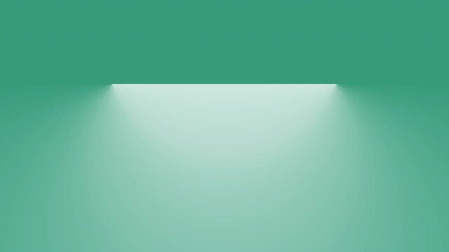 Light Glow Spreading on Aesthetic Deep Teal Background, Seamless Loop