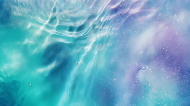 Abstract fluid motion and colorful liquid textures in close-up nature-inspired artistic environment with dynamic perspective
