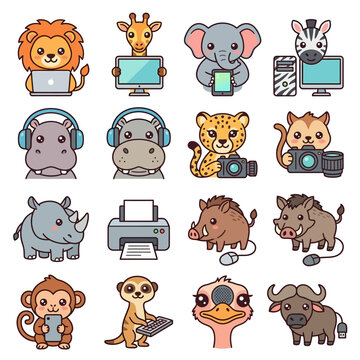 animals using computer technology.