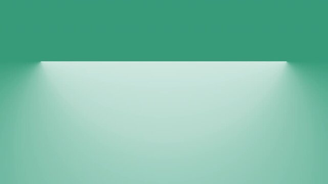 Light Glow Expanding on Aesthetic Deep Teal Background, Video Loop