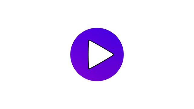 A purple play button icon appearing on a white background with an alpha channel.