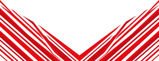 Obraz premium Abstract Red and White Geometric Background with Diagonal Stripes