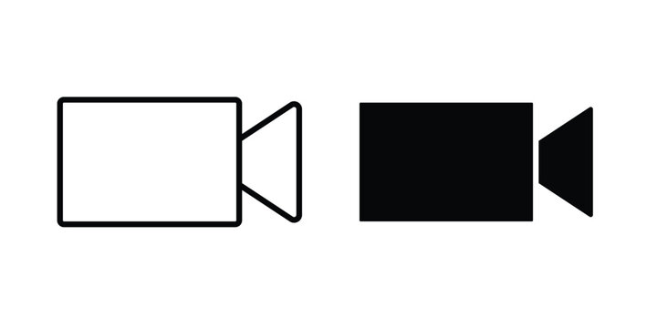 Video call icon editable graphic bundle