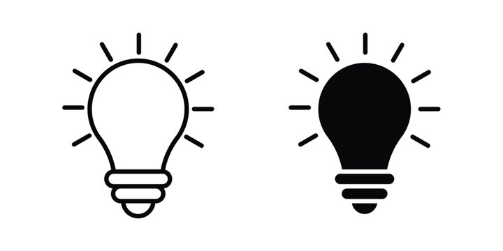 Idea icon editable graphic bundle