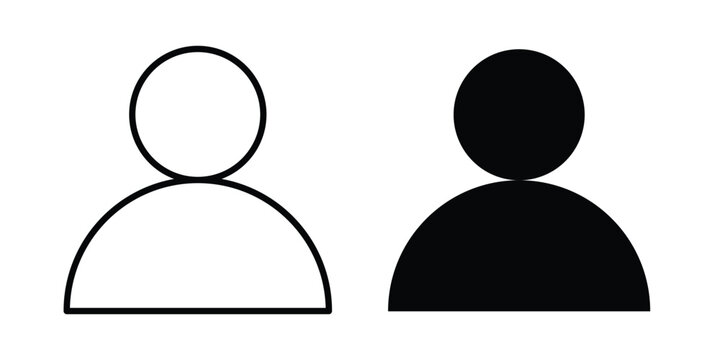 User profile icon editable graphic bundle