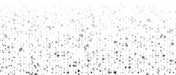 Seamless abstract triangular geometric background with soft white to gray gradient, repeating polygon mesh, modern corporate wallpaper, elegant digital design. © Abd
