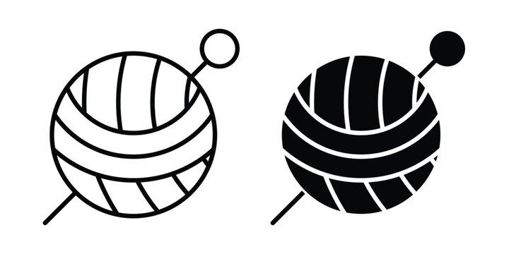 Crochet icon editable graphics bundle