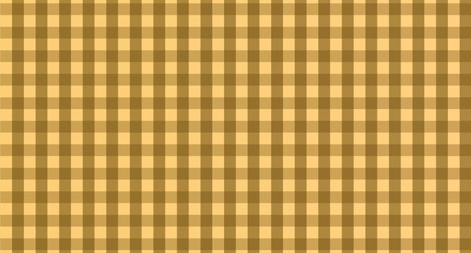 Brown and beige gingham checkered seamless pattern background for rustic fabric texture and picnic tablecloth design