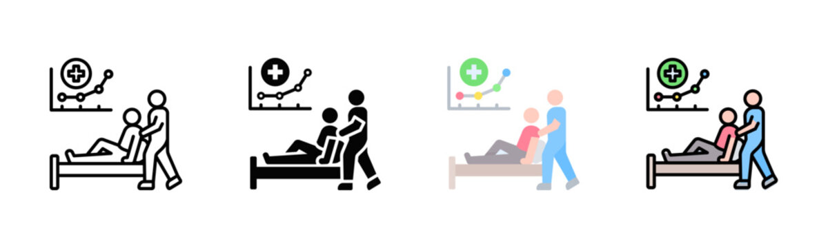 Therapy Progress Tracking Icon Pack In Multiple Styles