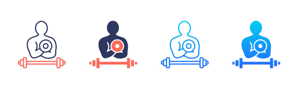 Strength Rehabilitation Icon Pack In Multiple Styles