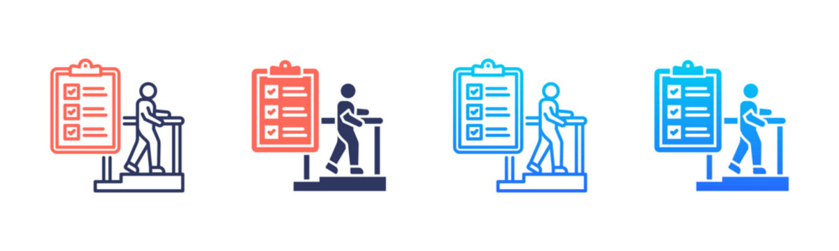 Rehabilitation Assessment Icon Pack In Multiple Styles