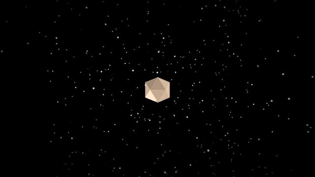 Hexagonal objects in starry night