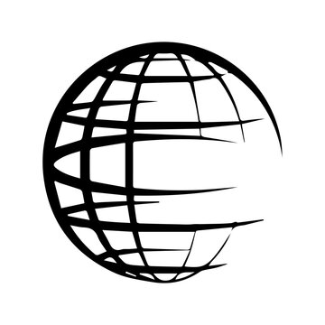 Abstract globe icon