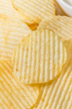 Homemade Kettle Cooked Crinkle Potato Chips