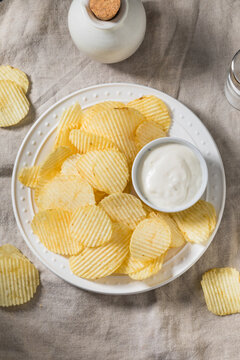 Homemade Kettle Cooked Crinkle Potato Chips