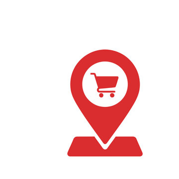 Shopping Cart Location Icon