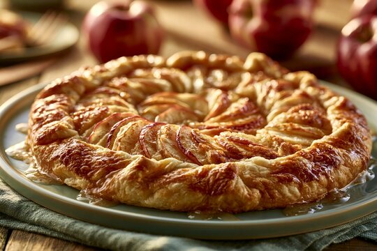 Cinnamon Apple Galette Homemade Baking
