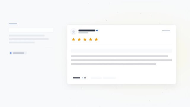 Sleek minimalist e-commerce testimonial template featuring clean light effects in a dark digital studio environment, front view abstract marketing graphic