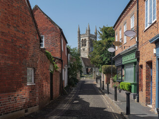 Fototapeta premium Picturesque Back Alley At Farnham