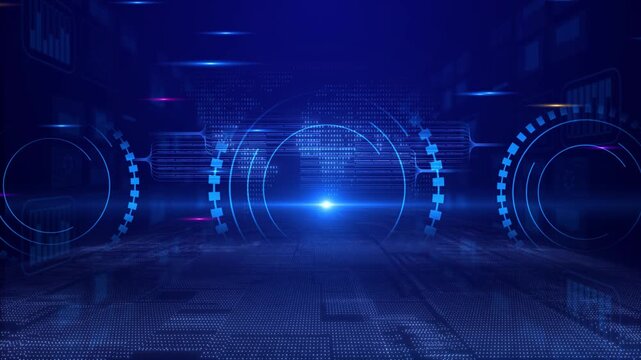 Technology world map grid lines, blue technology map, future digital big data background, technological grid line elements, blue technology news background.